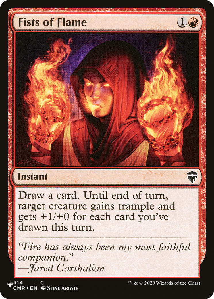 Fists of Flame [The List Reprints] | PLUS EV GAMES 