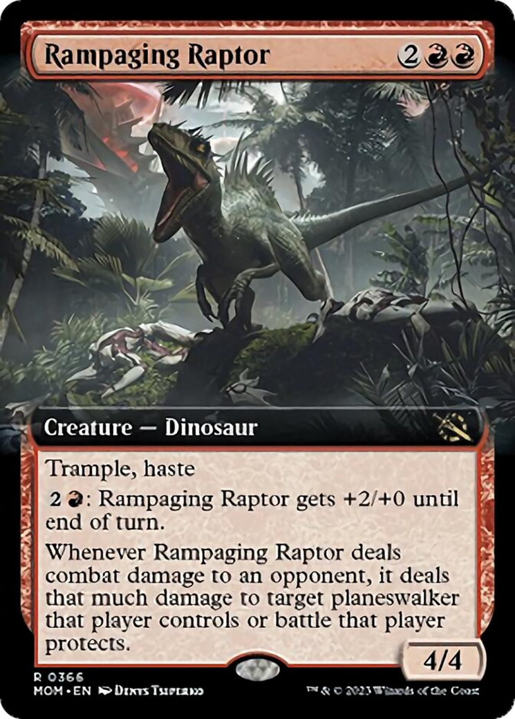 Rampaging Raptor (Extended Art) [March of the Machine] | PLUS EV GAMES 