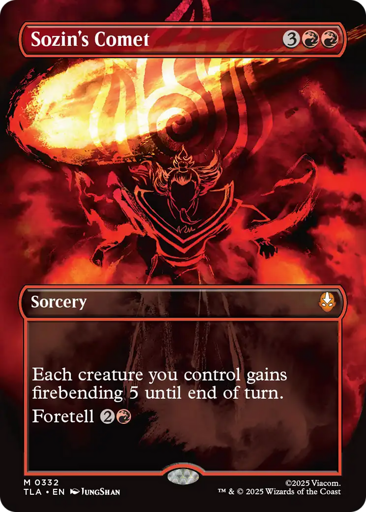 Sozin's Comet (0332) (Borderless) [Avatar: The Last Airbender] | PLUS EV GAMES 