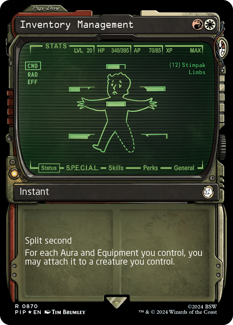Inventory Management (Showcase) (Surge Foil) [Fallout] | PLUS EV GAMES 