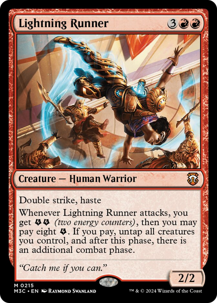 Lightning Runner (Ripple Foil) [Modern Horizons 3 Commander] | PLUS EV GAMES 