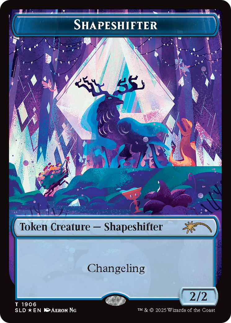 Shapeshifter Token (1906) (Double Rainbow Foil) [Secret Lair Drop Series] | PLUS EV GAMES 
