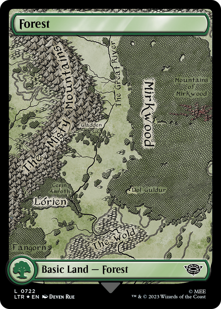 Forest (0722) (Surge Foil) [The Lord of the Rings: Tales of Middle-Earth] | PLUS EV GAMES 