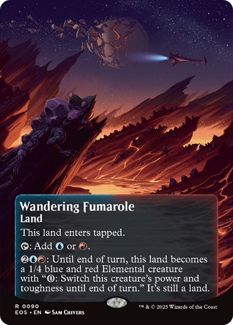 Wandering Fumarole (0090) (Borderless) [Edge of Eternities: Stellar Sights] | PLUS EV GAMES 