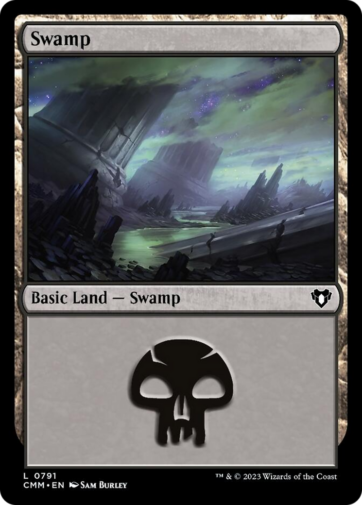 Swamp (791) [Commander Masters] | PLUS EV GAMES 