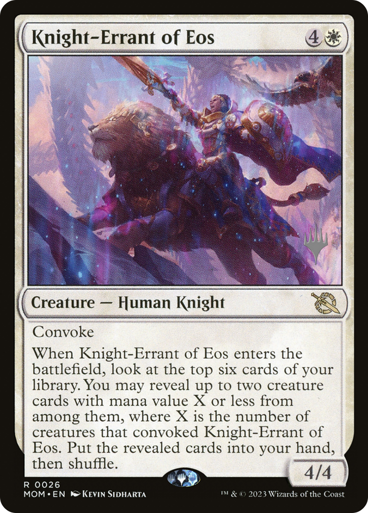 Knight-Errant of Eos (Promo Pack) [March of the Machine Promos] | PLUS EV GAMES 