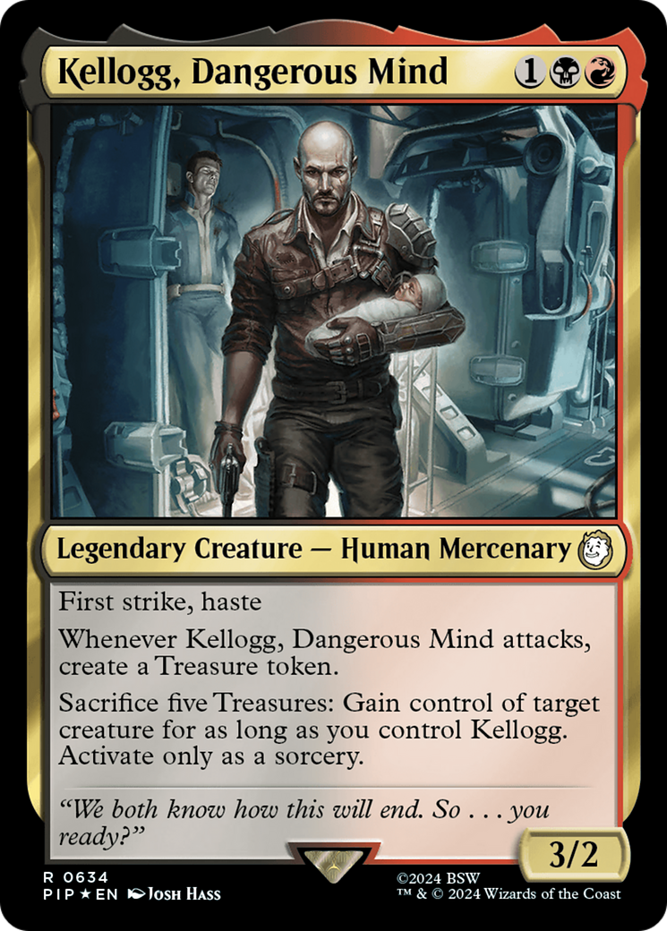 Kellogg, Dangerous Mind (Surge Foil) [Fallout] | PLUS EV GAMES 