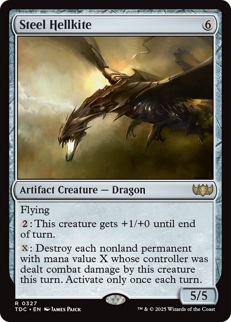 Steel Hellkite [Tarkir: Dragonstorm Commander] | PLUS EV GAMES 