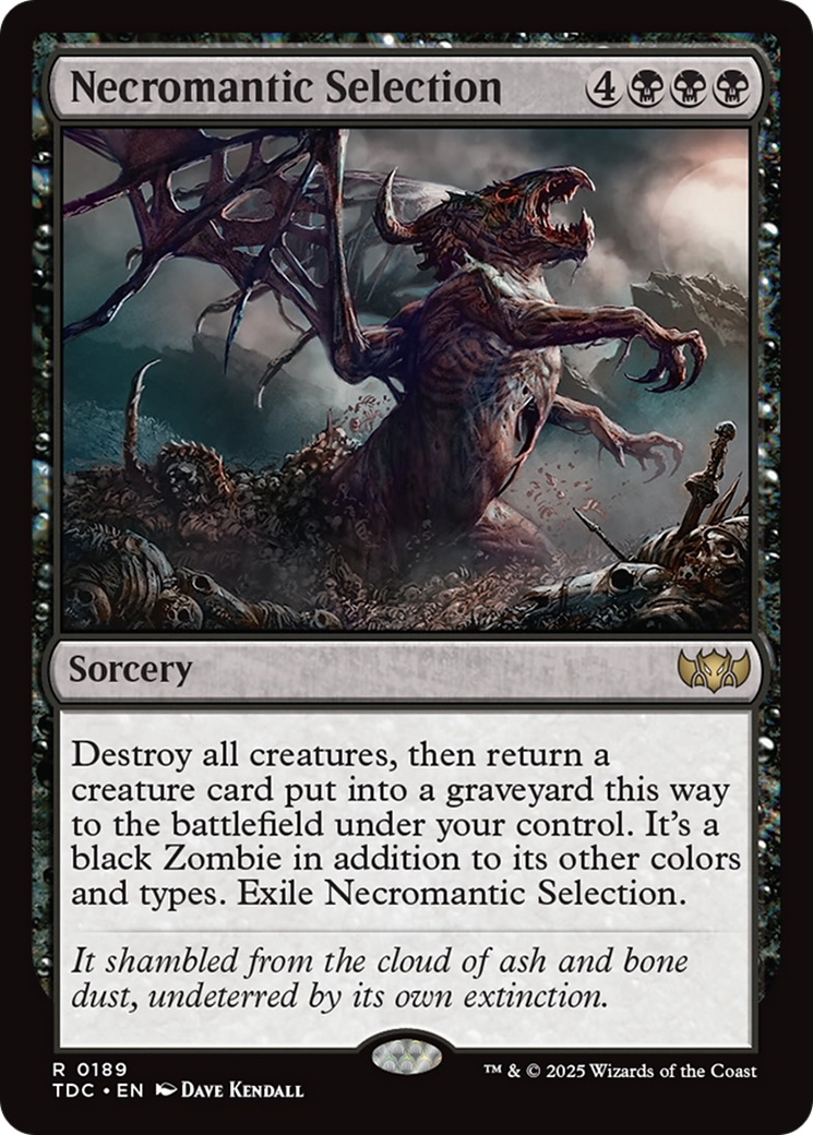 Necromantic Selection [Tarkir: Dragonstorm Commander] | PLUS EV GAMES 