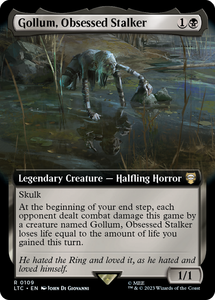 Gollum, Obsessed Stalker (Extended Art) [The Lord of the Rings: Tales of Middle-Earth Commander] | PLUS EV GAMES 