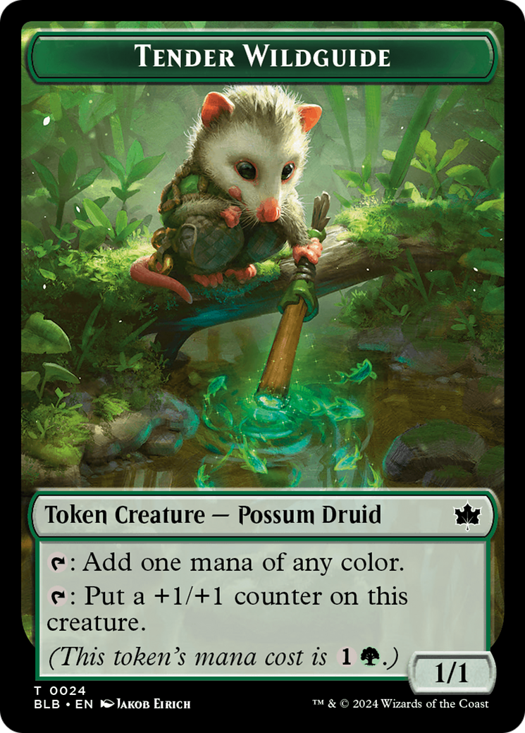 Tender Wildguide Token [Bloomburrow Tokens] | PLUS EV GAMES 