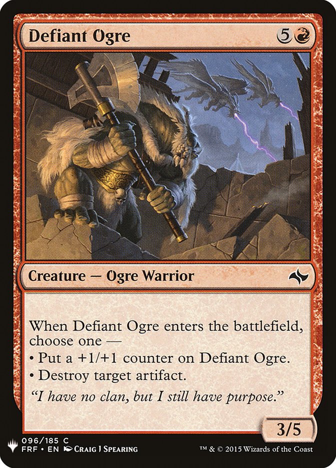 Defiant Ogre [Mystery Booster] | PLUS EV GAMES 