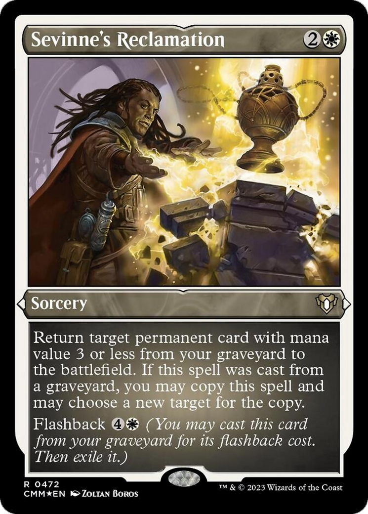 Sevinne's Reclamation (Foil Etched) [Commander Masters] | PLUS EV GAMES 