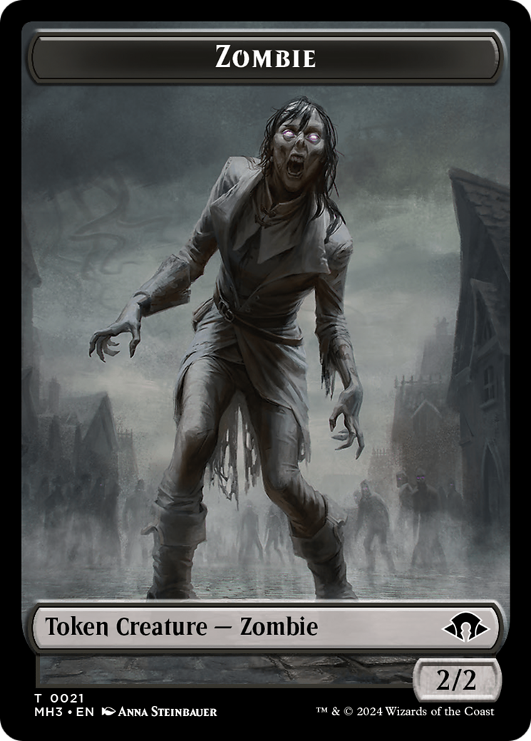Zombie // Insect (0027) Double-Sided Token [Modern Horizons 3 Tokens] | PLUS EV GAMES 