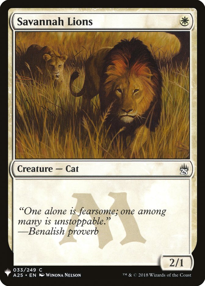 Savannah Lions [Mystery Booster] | PLUS EV GAMES 