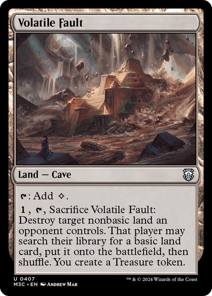 Volatile Fault (Ripple Foil) [Modern Horizons 3 Commander] | PLUS EV GAMES 