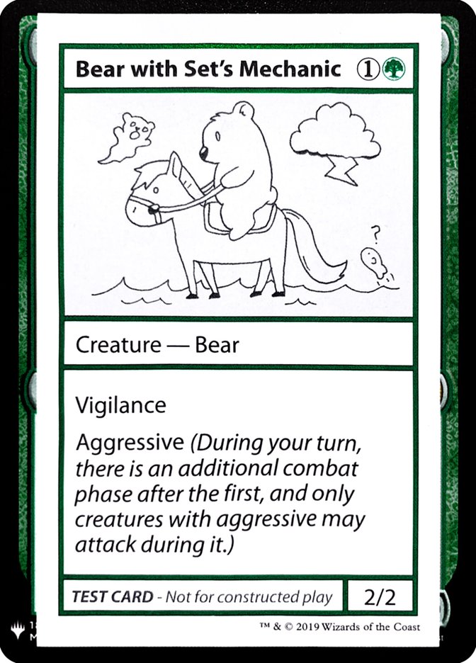 Bear with Set's Mechanic [Mystery Booster Playtest Cards] | PLUS EV GAMES 