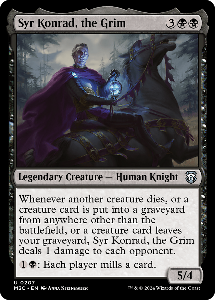 Syr Konrad, the Grim (Ripple Foil) [Modern Horizons 3 Commander] | PLUS EV GAMES 