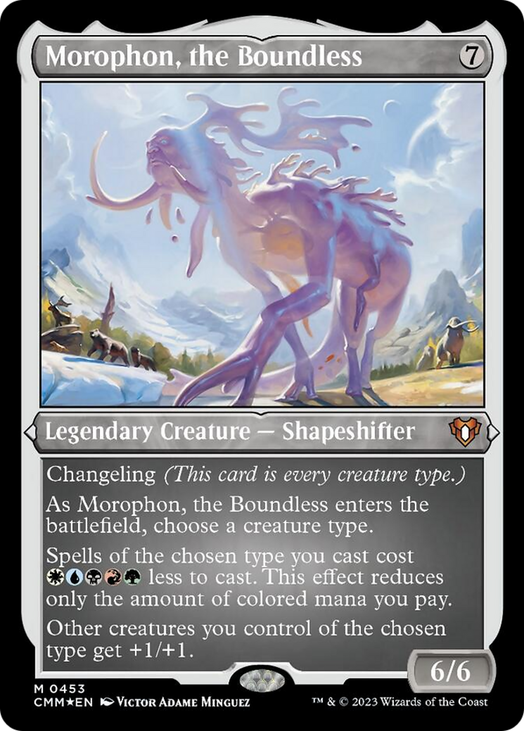 Morophon, the Boundless (Foil Etched) [Commander Masters] | PLUS EV GAMES 