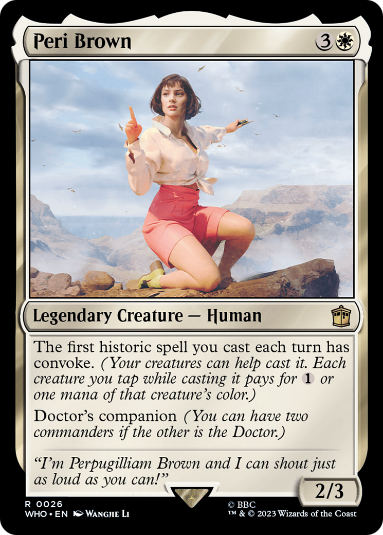 Peri Brown [Doctor Who] | PLUS EV GAMES 