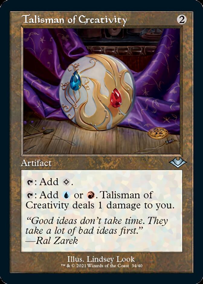 Talisman of Creativity (Retro Foil Etched) [Modern Horizons] | PLUS EV GAMES 