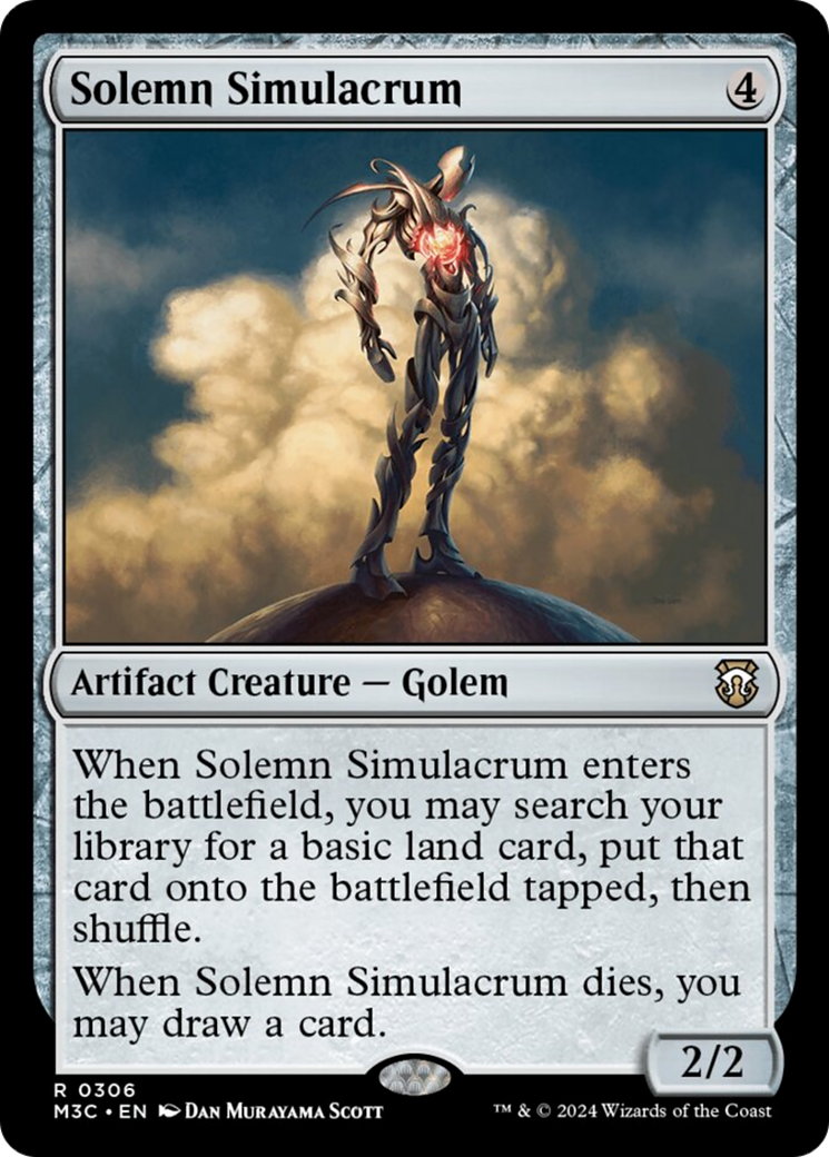 Solemn Simulacrum (Ripple Foil) [Modern Horizons 3 Commander] | PLUS EV GAMES 