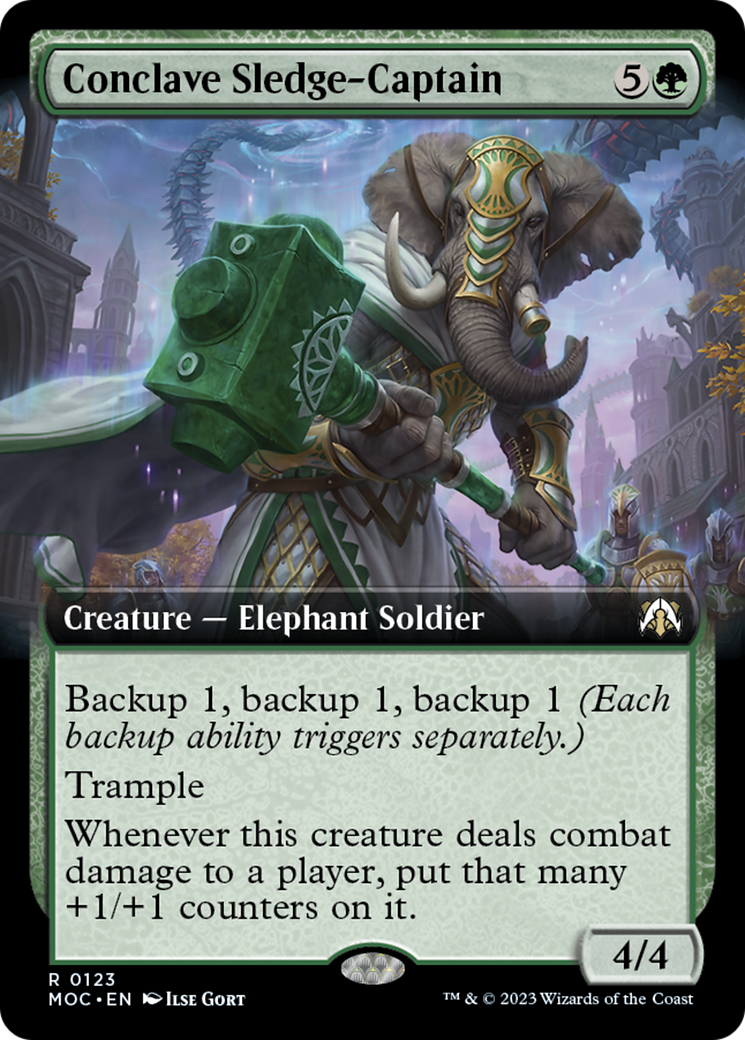 Conclave Sledge-Captain (Extended Art) [March of the Machine Commander] | PLUS EV GAMES 