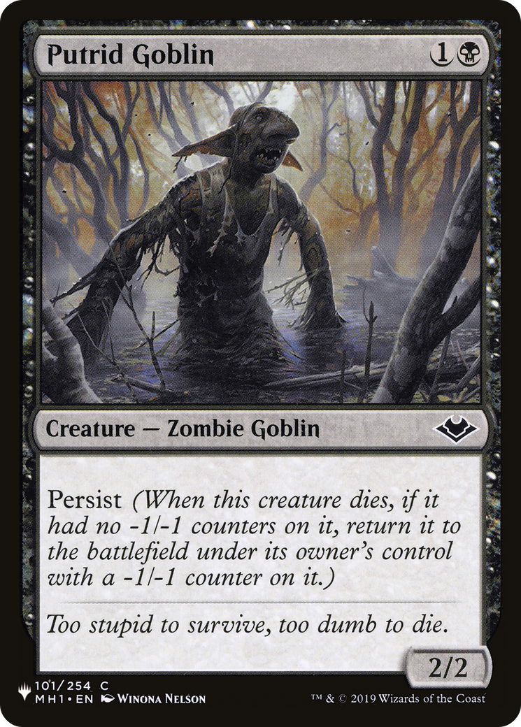 Putrid Goblin [The List Reprints] | PLUS EV GAMES 