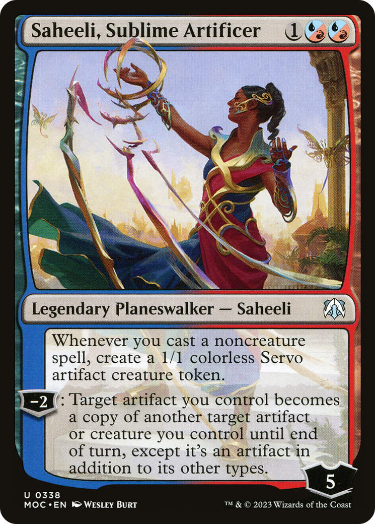 Saheeli, Sublime Artificer [March of the Machine Commander] | PLUS EV GAMES 