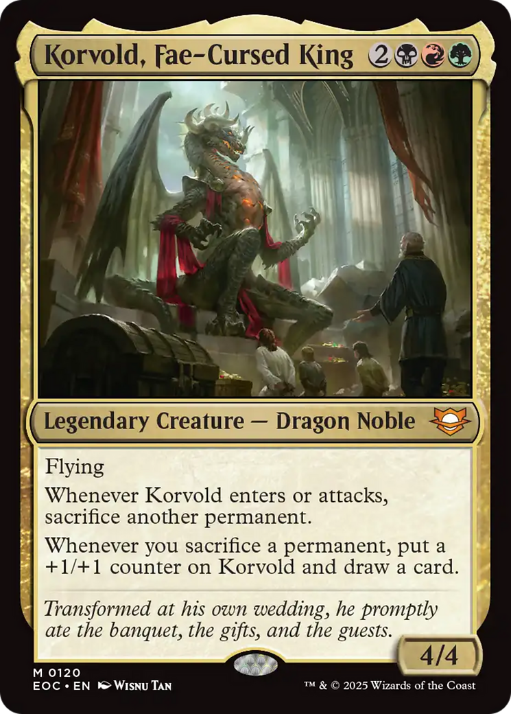 Korvold, Fae-Cursed King [Edge of Eternities Commander] | PLUS EV GAMES 