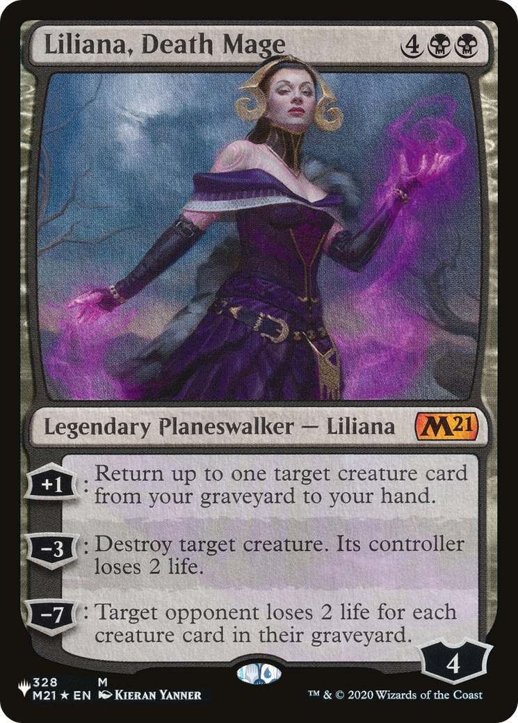 Liliana, Death Mage [The List Reprints] | PLUS EV GAMES 