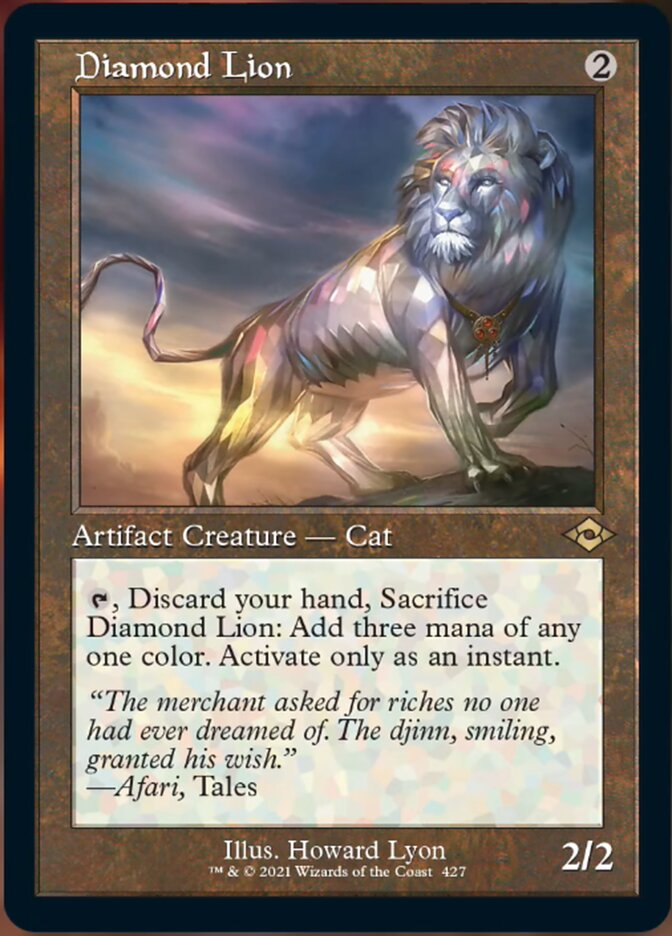 Diamond Lion (Retro Foil Etched) [Modern Horizons 2] | PLUS EV GAMES 