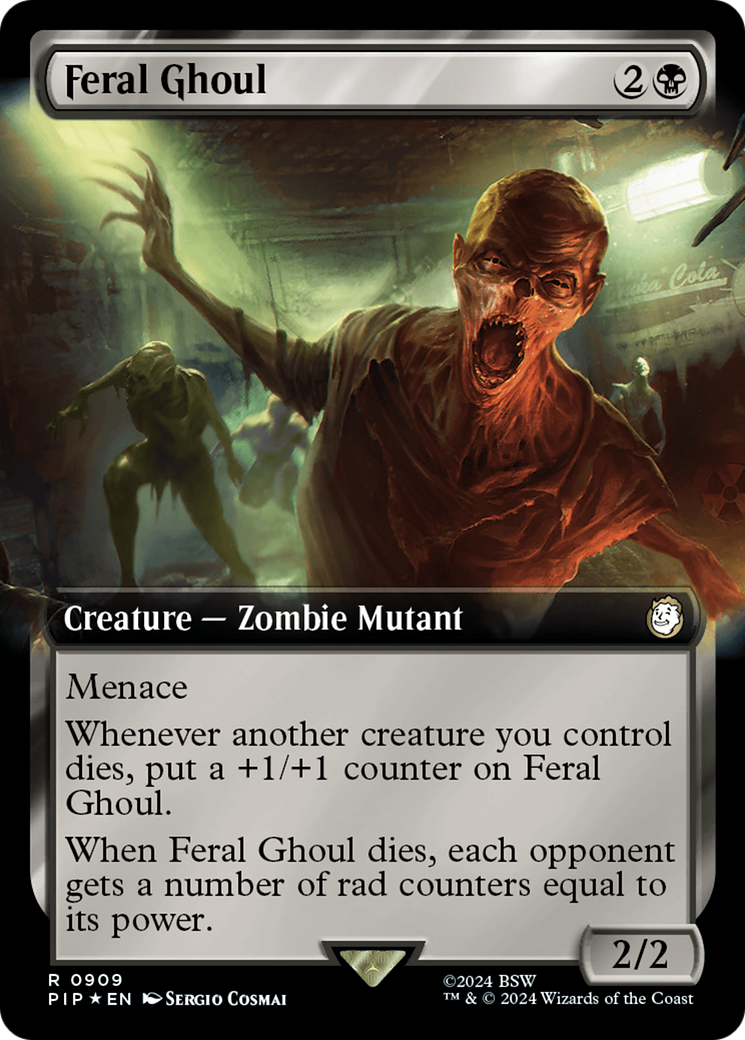 Feral Ghoul (Extended Art) (Surge Foil) [Fallout] | PLUS EV GAMES 