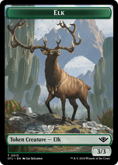 Treasure // Elk Double-Sided Token [Outlaws of Thunder Junction Tokens] | PLUS EV GAMES 