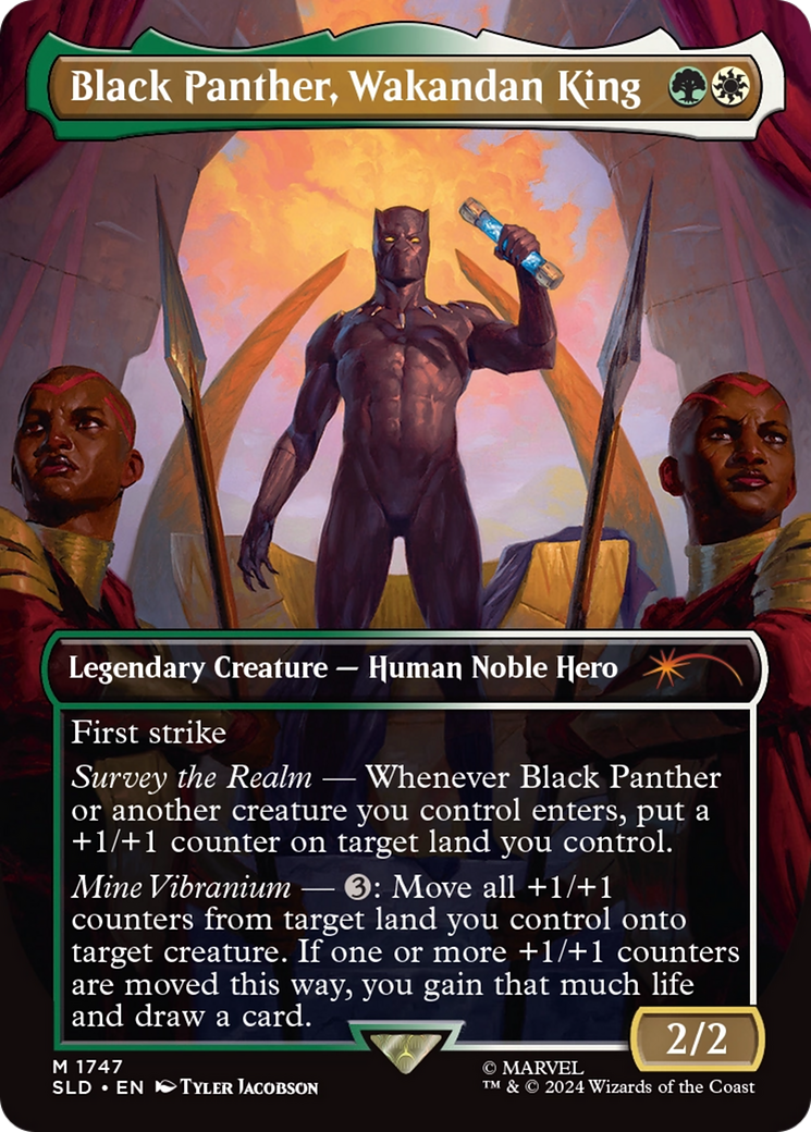 Black Panther, Wakandan King (Rainbow Foil) [Secret Lair Drop Series] | PLUS EV GAMES 