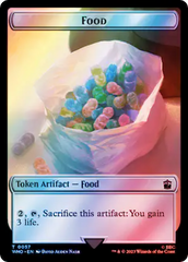 Alien Angel // Food (0057) Double-Sided Token (Surge Foil) [Doctor Who Tokens] | PLUS EV GAMES 