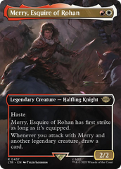 Merry, Esquire of Rohan (Borderless Alternate Art) [The Lord of the Rings: Tales of Middle-Earth] | PLUS EV GAMES 