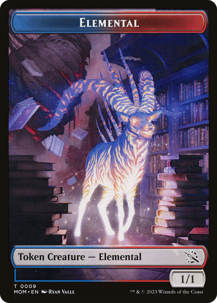 Elemental (09) // Spirit (13) Double-Sided Token [March of the Machine Tokens] | PLUS EV GAMES 