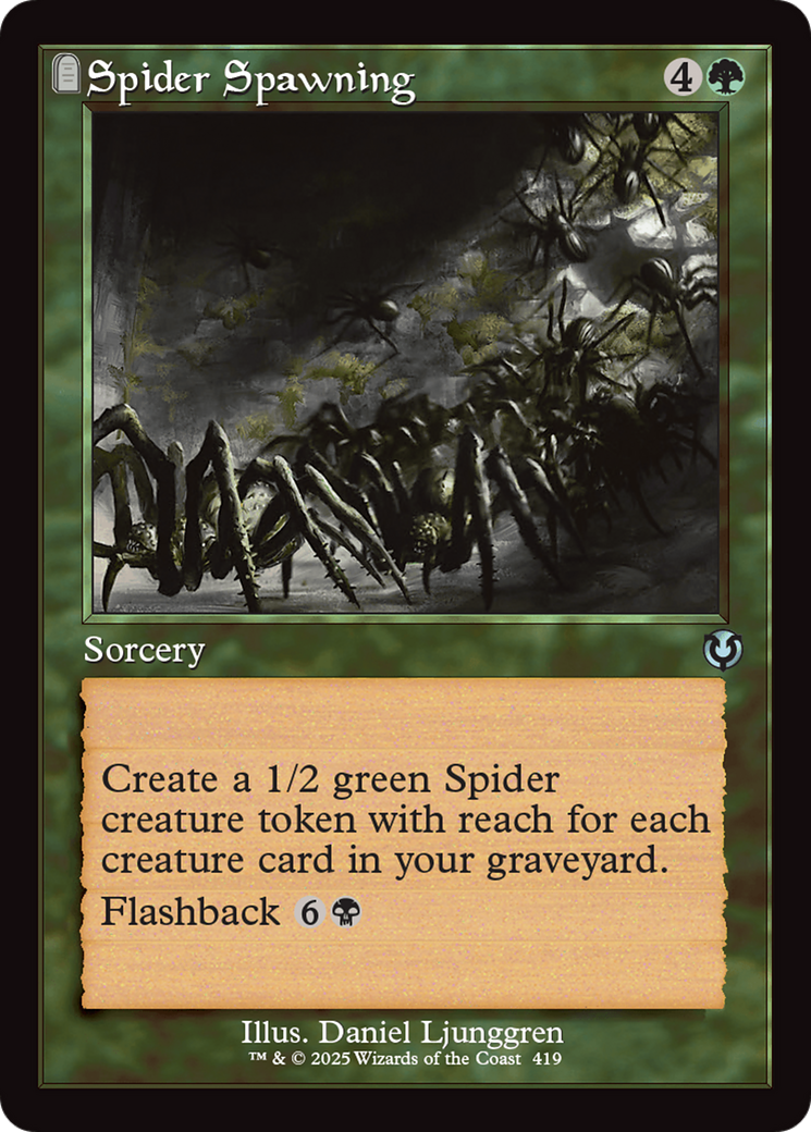 Spider Spawning (Retro Frame) [Innistrad Remastered] | PLUS EV GAMES 