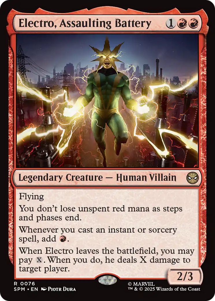 Electro, Assaulting Battery [Marvel's Spider-Man] | PLUS EV GAMES 