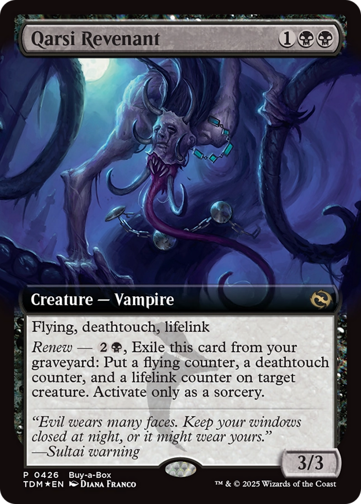 Qarsi Revenant (Extended Art) (Buy-A-Box) [Tarkir: Dragonstorm Promos] | PLUS EV GAMES 
