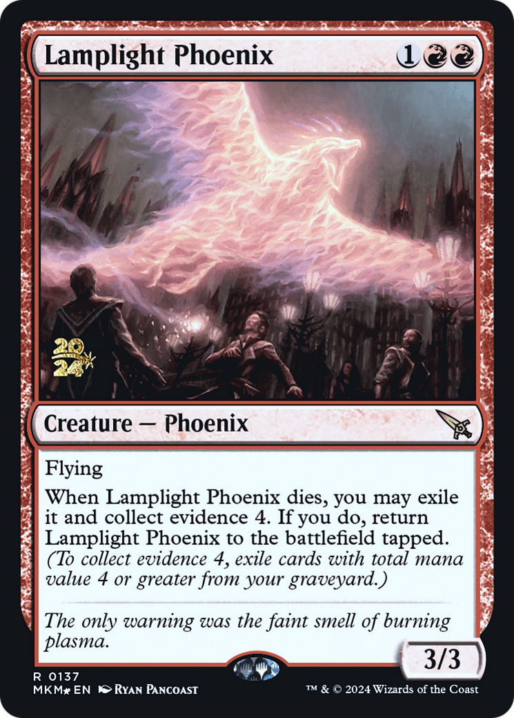 Lamplight Phoenix [Murders at Karlov Manor Prerelease Promos] | PLUS EV GAMES 