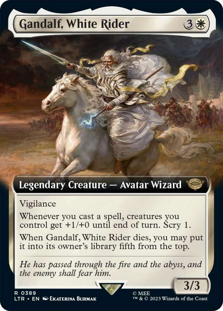 Gandalf, White Rider (Extended Art) [The Lord of the Rings: Tales of Middle-Earth] | PLUS EV GAMES 