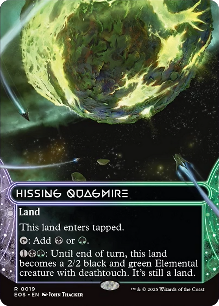 Hissing Quagmire (0019) (Borderless) [Edge of Eternities: Stellar Sights] | PLUS EV GAMES 