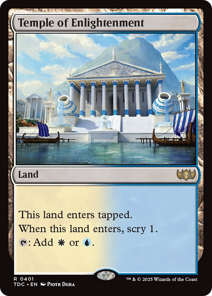 Temple of Enlightenment [Tarkir: Dragonstorm Commander] | PLUS EV GAMES 