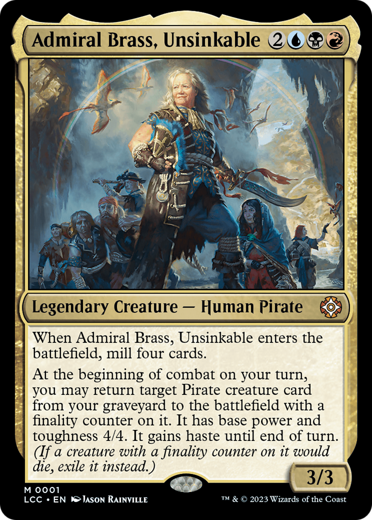 Admiral Brass, Unsinkable [The Lost Caverns of Ixalan Commander] | PLUS EV GAMES 