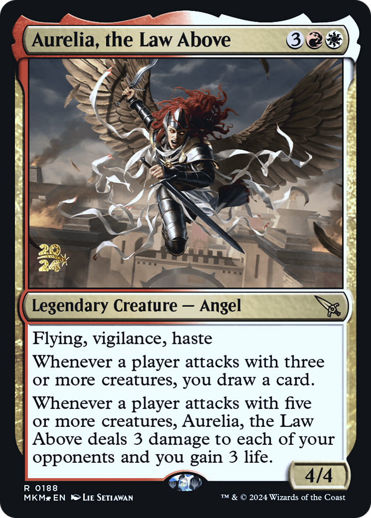 Aurelia, the Law Above [Murders at Karlov Manor Prerelease Promos] | PLUS EV GAMES 