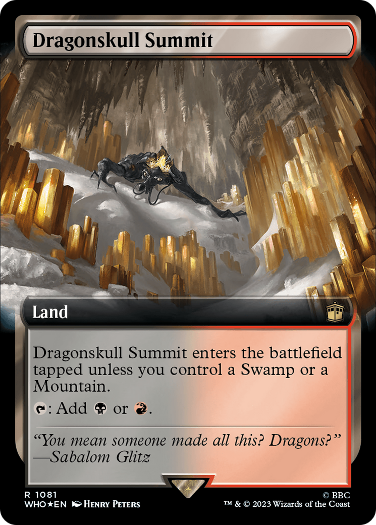 Dragonskull Summit (Extended Art) (Surge Foil) [Doctor Who] | PLUS EV GAMES 