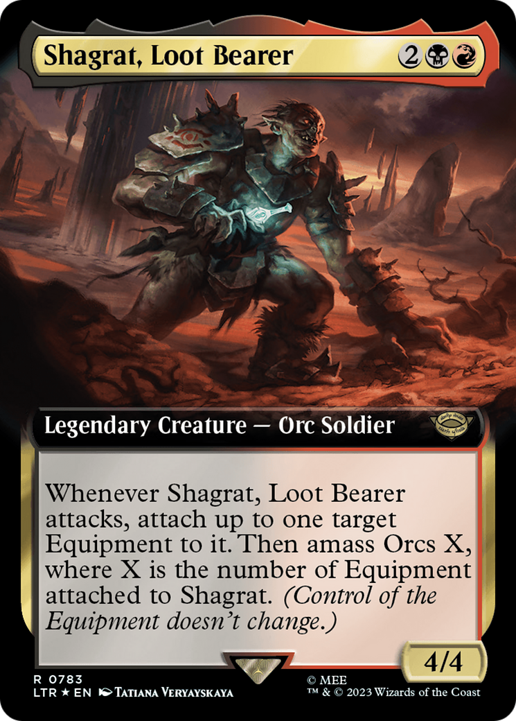 Shagrat, Loot Bearer (Extended Art) (Surge Foil) [The Lord of the Rings: Tales of Middle-Earth] | PLUS EV GAMES 