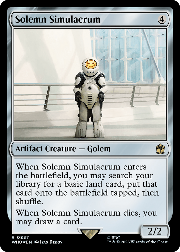 Solemn Simulacrum (Surge Foil) [Doctor Who] | PLUS EV GAMES 